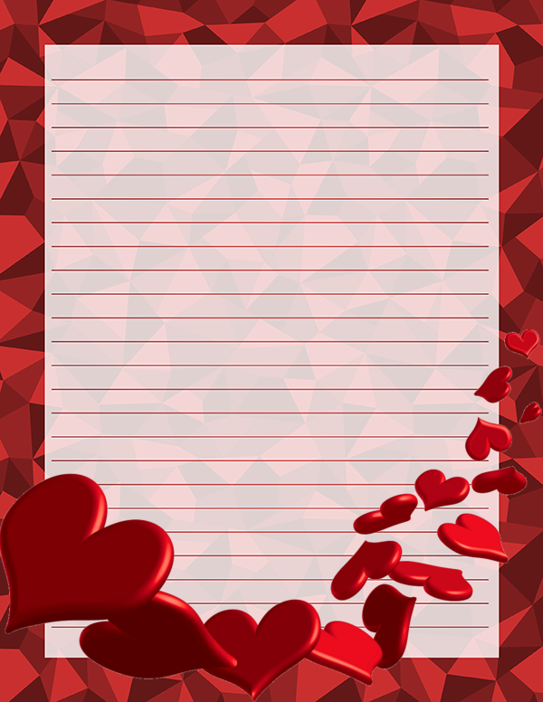 Saint Valentin Enveloppes Lettres