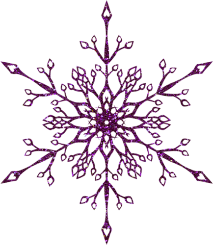 clipart de flocon de neige violet